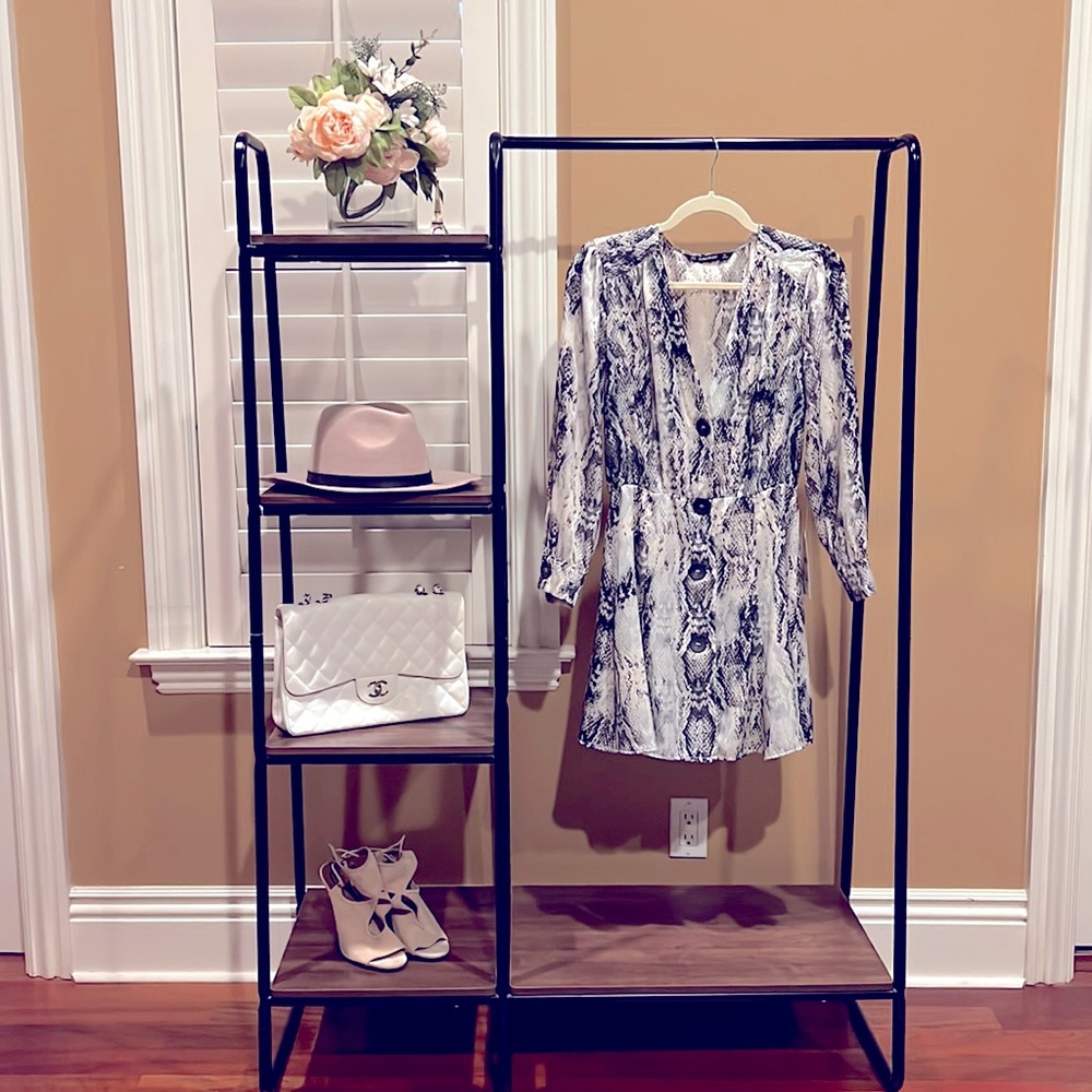 ZARA Snake Print Longsleeve Dress, NWT